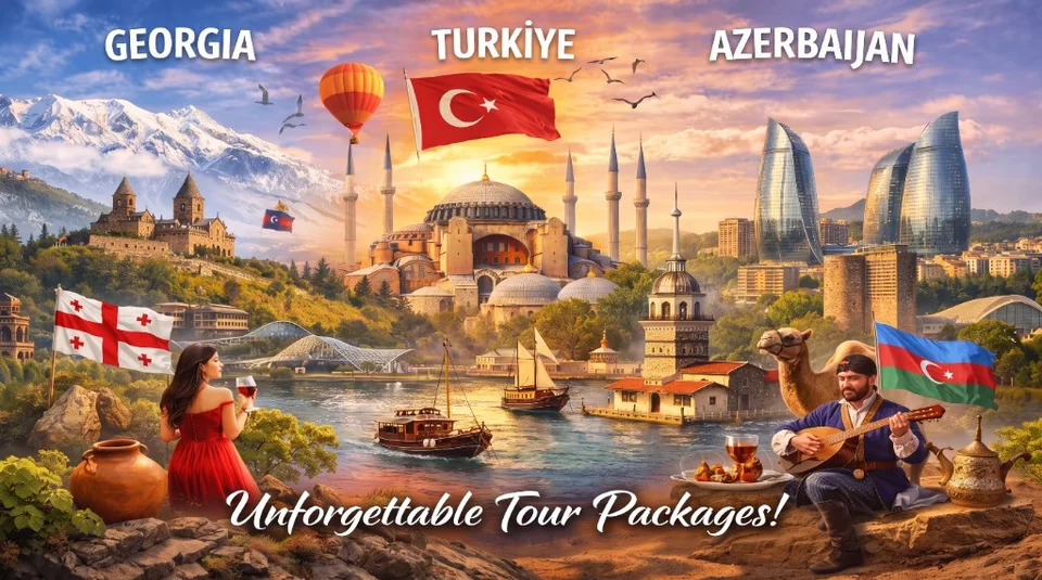 Georgia, Turkiye and Azerbaijan tour package